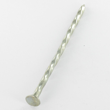 1 x Kg of nails Twisted Zinc Plated 5X140