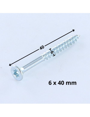 1 x Savis Chipsboard Screw Countersunk Head T25...