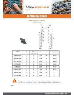 Lug Of JOISTS Left Sendzimir 32X170 2