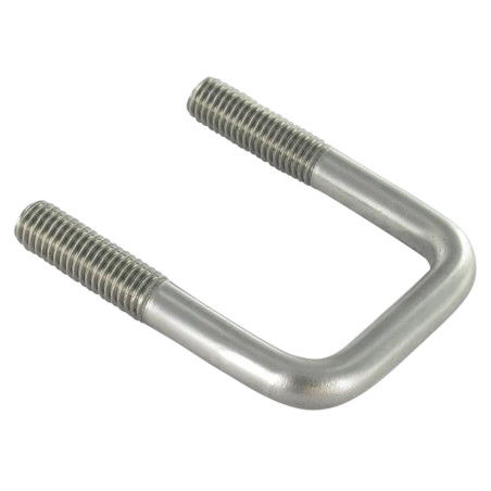 1 x U-Bolt Straight or flat bottom 85X62X85 M10/30/30 Stainless Steel A4