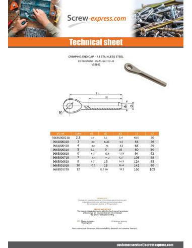 1 x Bit For Rivet For Eye Stainless Steel A4...