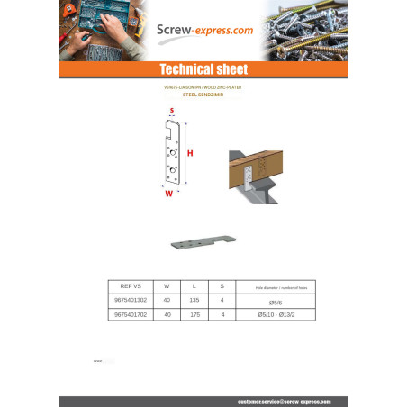 1 x Anchor IPN Wood Sendzimir 40X135
