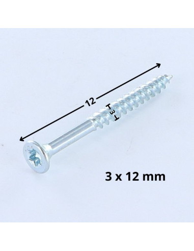 1 x Chipboard Screw Countersunk Head T10 3X12...