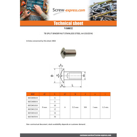 1 x Screw WINDOW Pan Head Slotted M4/18 6X20 Head Diameter: 9 Stainless Steel A4