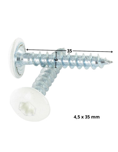 1 x Screw Truss 6X35 Partial Thread T30 Zinc...