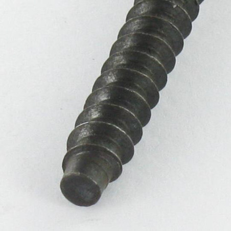 1 x Self Drilling Screw Confirmat Countersunk Head Hexagon Recess 5X40 SS With Serration Black Zinc Plated