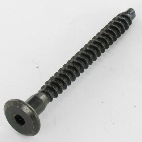 1 x Self Drilling Screw Confirmat Large Round Head Hexagon Recess 7X70 Black Zinc Plated