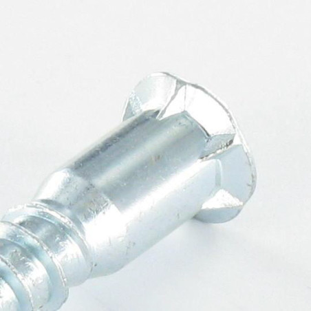 1 x Self Drilling Screw Confirmat Countersunk Head Hexagon Recess 7X50 Sheet Metal Thread With Serration Zinc Plated