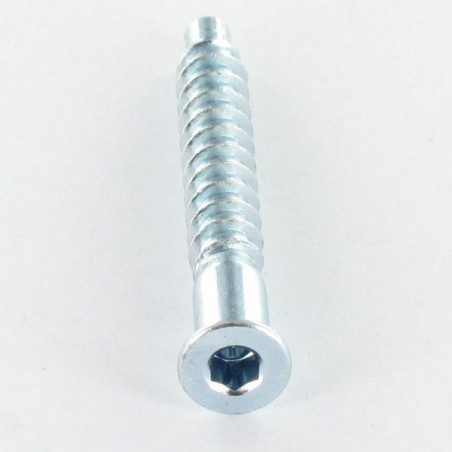 1 x Self Drilling Screw Confirmat Countersunk Head Hexagon Recess 7X70 Sheet Metal Thread SS With Serration Zinc Plated