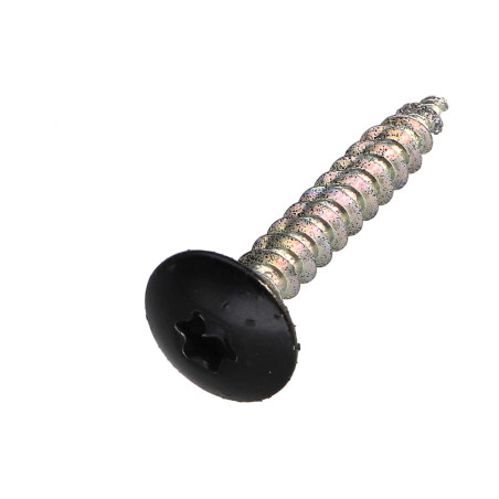 1 x Screw Truss 6X40 Partial Thread T30 Zinc Plated Painted Black 9005