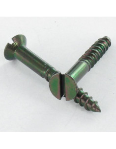 Wood Screw Countersunk Head Slotted 4.5X20 Black Zinc Plated