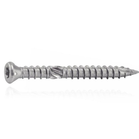 1 x Decking Screw Double Thread Countersunk Head T25 5X80 Stainless Steel A4 T17
