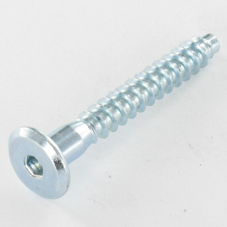 1 x Self Drilling Screw Confirmat Large Round Head Hexagon Recess 7X50 Zinc Plated