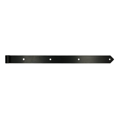 1 x Pointed strap hinge for swing shutters 18X350 Black Zinc Plated