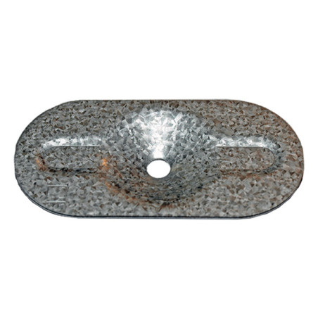 1 x Washer OVAL fixation INSULATING 82X405.5X1 Zinc Plated