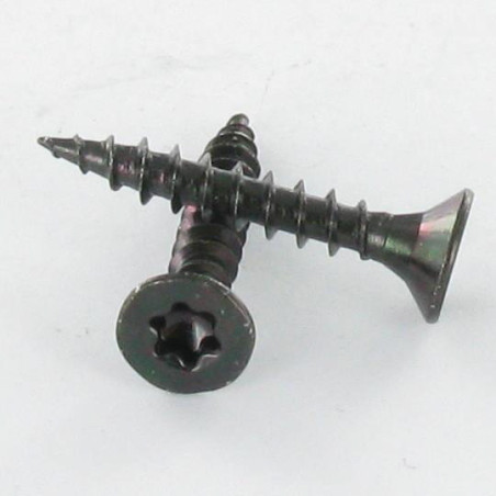1 x Savis Chipsboard Screw Countersunk Head T15 3.5X20 Black Zinc Plated
