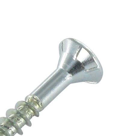 1 x Screw Medium Countersunk Head With Serration T25 5X80 Thread Length: 53 Zinc Plated