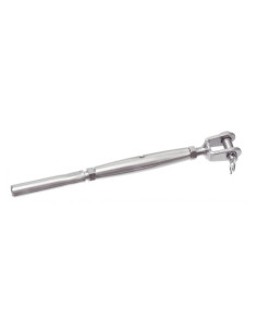 Jaw Turnbuckle One End Threaded Terminal Stainless Steel...