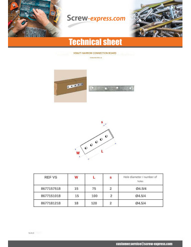 1 x Mounting plate Of CONNECTION NARROW...