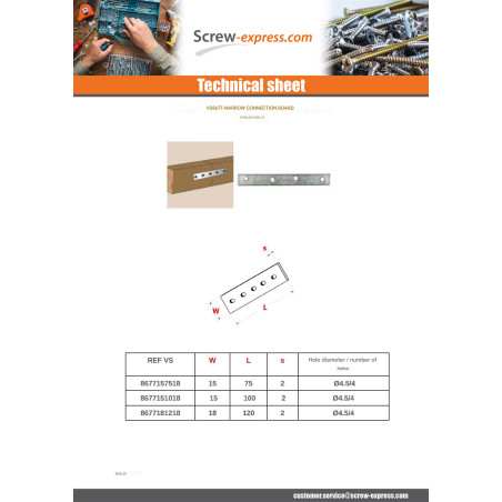 1 x PLATINUM Of LOGIN NARROW Stainless Steel A2 18X120