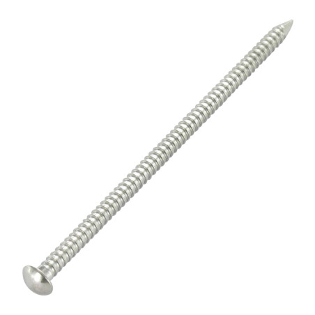1 x Kg of nails Stainless Steel A4 Round Head RINGED 2.5X50