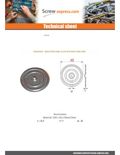 BROCHURE SIGN INSULATING 8X70 Zinc Plated 2