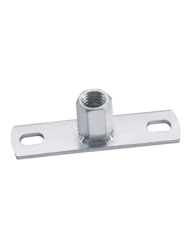 1 x Fastening plate With Nut Hexagon M10 Zinc...