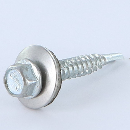 1 x Self Drilling Bimetal Steel / Stainless Steel A4 Hexagonal Head Neoprene Bonded Sealing Washer Epdm 5.5X25