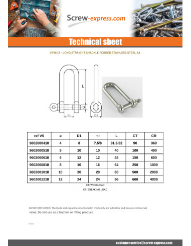 1 x Snackle Right Long Forged Stainless Steel...