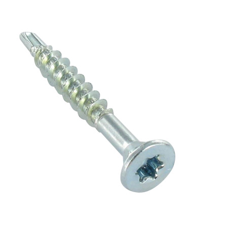 1 x Screw Medium Countersunk Head With Serration T20 4X60 Thread Length: 40 Zinc Plated