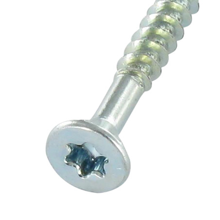 1 x Screw Medium Countersunk Head With Serration T20 4X60 Thread Length: 40 Zinc Plated