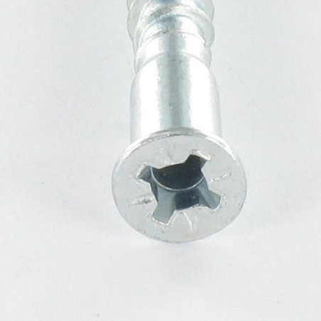 1 x Self Drilling Screw Confirmat Countersunk Head Pozi PZ3 7X70 SS With Serration Zinc Plated