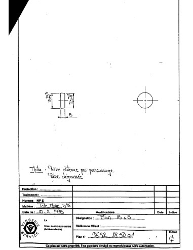 1 x BLANKS Steel Diameter 18 Thickness 5