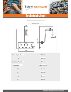 Hook Of ROOF VARIO 140X56X5 /5 Stainless Steel A2 2