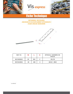 Anchor COUPLING 30X400 Thickness 2 2