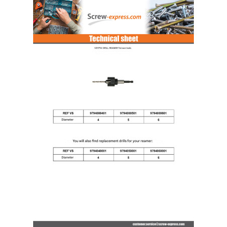 1 x Drill Reamer Diameter 5