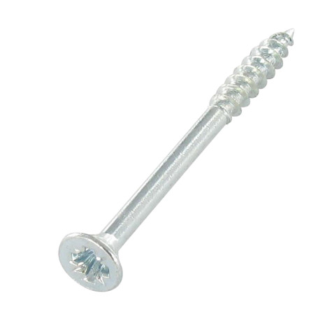 1 x Savis Chipsboard Screw Countersunk Head Pozi 4X35 Thread Length: 21 With Serration Zinc Plated