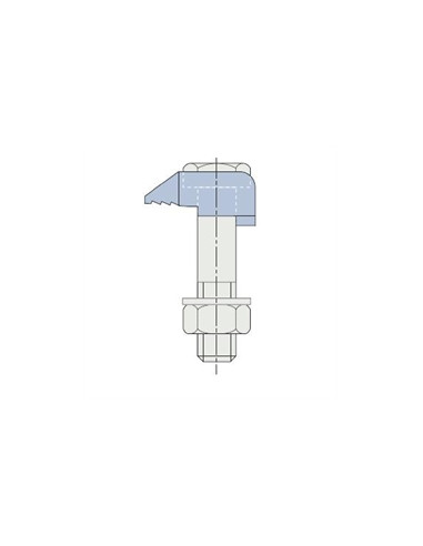1 x TOAD LINDAPTER Type to SHORT M16 Zinc Plated