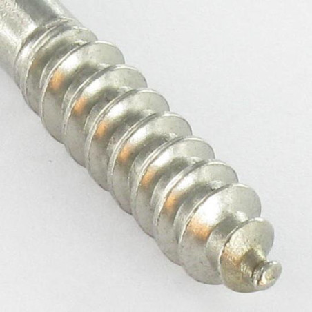 1 x Piton Wood 4X30 Thread Length: 18 Total Lengh 50 Eye 12 Stainless Steel A2