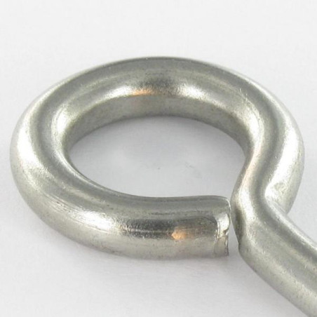 1 x Piton Wood 5X60 Thread Length: 30 Total Lengh 86 Eye 16 Stainless Steel A2