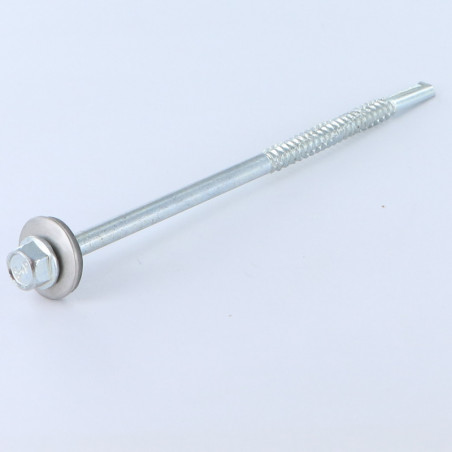 1 x Self Drilling Bimetal Steel / Stainless Steel A4 Hexagonal Head Neoprene Bonded Sealing Washer Epdm 5.5X90