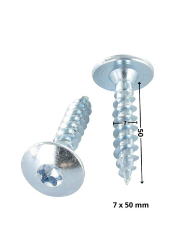 1 x Screw Truss 7X50 Partial Thread T30 Zinc...