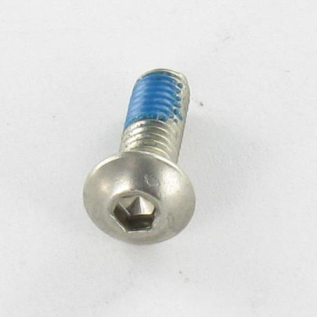 1 x Machine Screw Stainless Steel A2 Hex Socket Pan Head Cap M8X20 Full Thread Hexagon Socket 5 + Patch Nylon