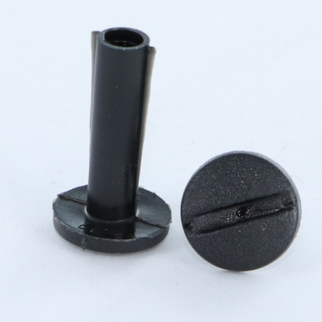 1 x Binding Screw M6X45 Diameter Tube 8 black nylon 2 pieces Male/Female