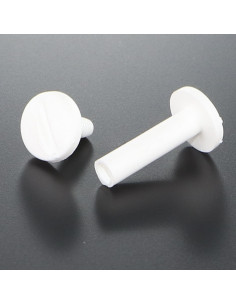 Binding Screw M6X55 Diameter Tube 8 white nylon 2 pieces...