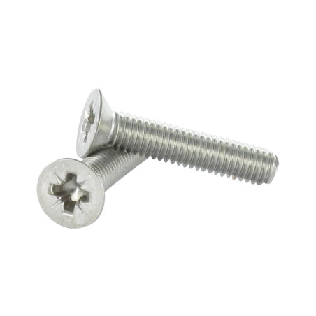 1 x Machine Screw Stainless Steel A2 Countersunk Head Pozi PZ2 M5X12