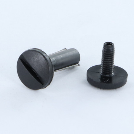 1 x Binding Screw M4X45 Diameter Tube 5 black nylon 2 pieces Male/Female