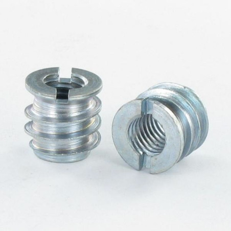 1 x Self tapping insert for wood Steel M7 Pitch 150 13X20