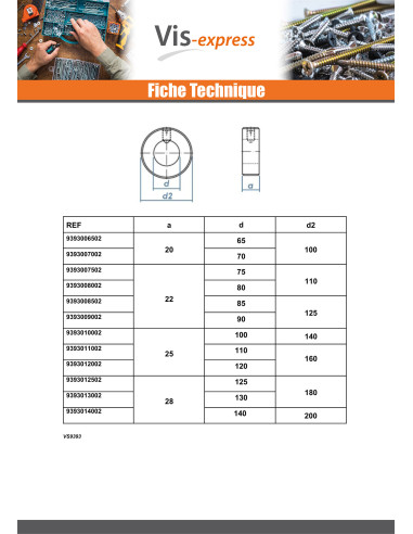 1 x Ring With 1 Screw Socket Head Hexagon...