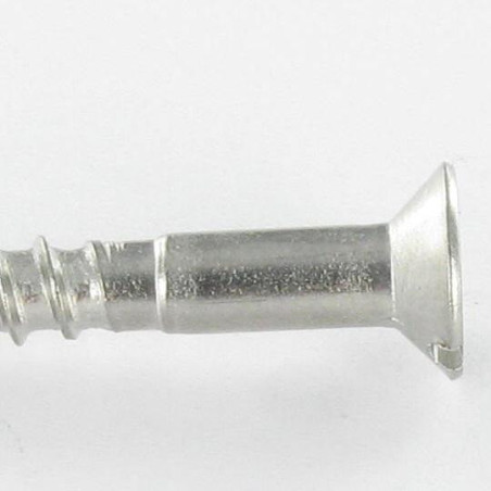 1 x Wood Screw Countersunk Head Slotted 3X10 Stainless Steel A4 micro screw